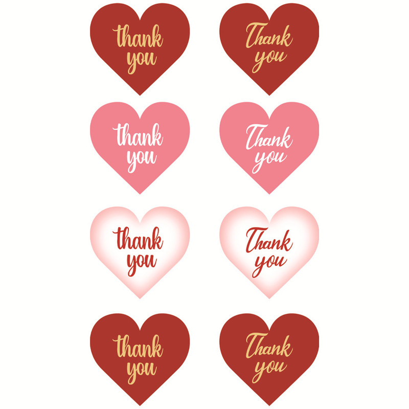 38Mm Liefde Hart Sticker Diy Label Afdichting Sticker Scrapbooking Verjaardagsfeestje Briefpapier Sticker Valentijnsdag Decoratie: B 38MM 100PCS