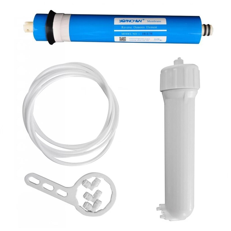 Reverse Osmosis Membrane w/ Membrane Housing 1812 75G Water Filter Housing for osmosis Inversa Reverse Osmosis