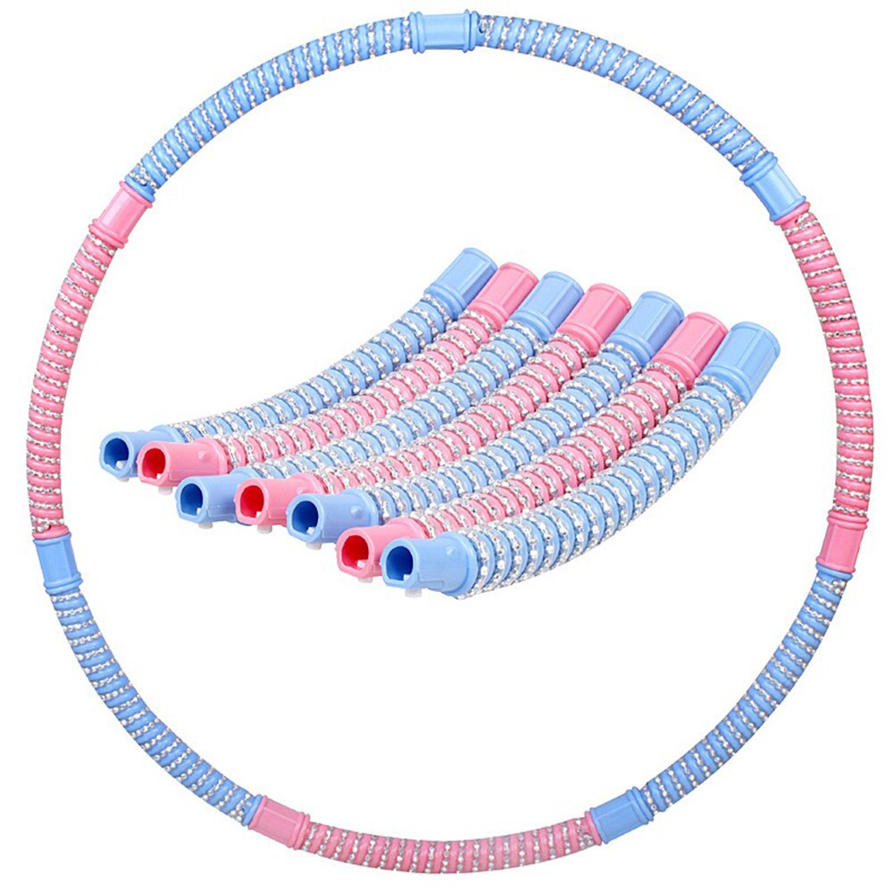 Removable Slimming Circle Fitness Circle 3500 Massage Beads 7 Sections Own Combination Hoop Slimming 76cm Health Hoop Portable