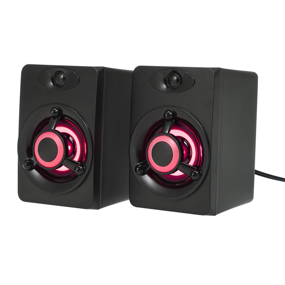 SADA V-118 USB Verdrahtete Lautsprecher LED Computer Lautsprecher Bass Stereo Musik Player Subwoofer Sound Box für Laptop Desktop PC Smart telefon