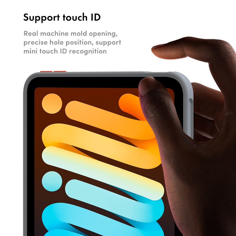 SUAIOCE Neue matt Für iPad Mini 6 fallen TPU Harte Rückseitige Abdeckung für iPad Mini. 8,3 Zoll transparent stoßfest Schutzhülle