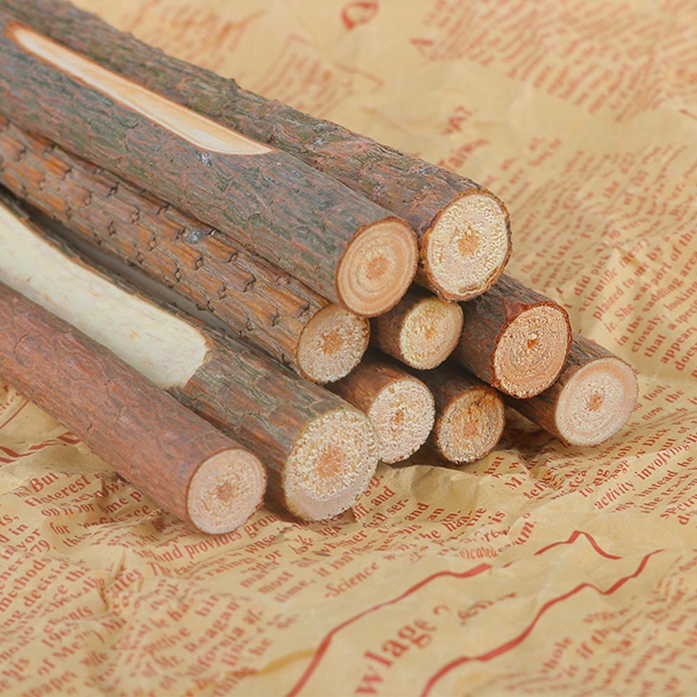 5Pcs/Pack Wooden Pencil Graphite Branch and Twig Crafts Writing Tool Drawing Painting Pen School Stationery Office Supplies