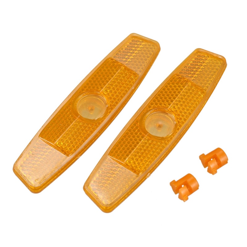 Fiets Wheel Spoke Reflectoren Reflecterende Veilig Mountain Road/Geel/1 Paar: Default Title