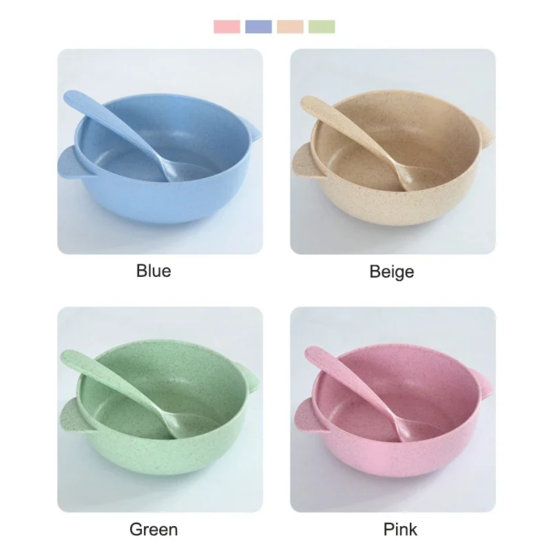 Yoghurtskålar bordsartiklar av vetehalm plasttallrikar yoghurtskålar havreskålar barntallrikar