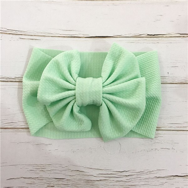 OP VERKOOP Baby Strik Hoofdband Gebreide Katoenen Kinderen Meisjes elastische haarbanden Tulband voor meisje Hoofdbanden Zomer bandeau bebe: green