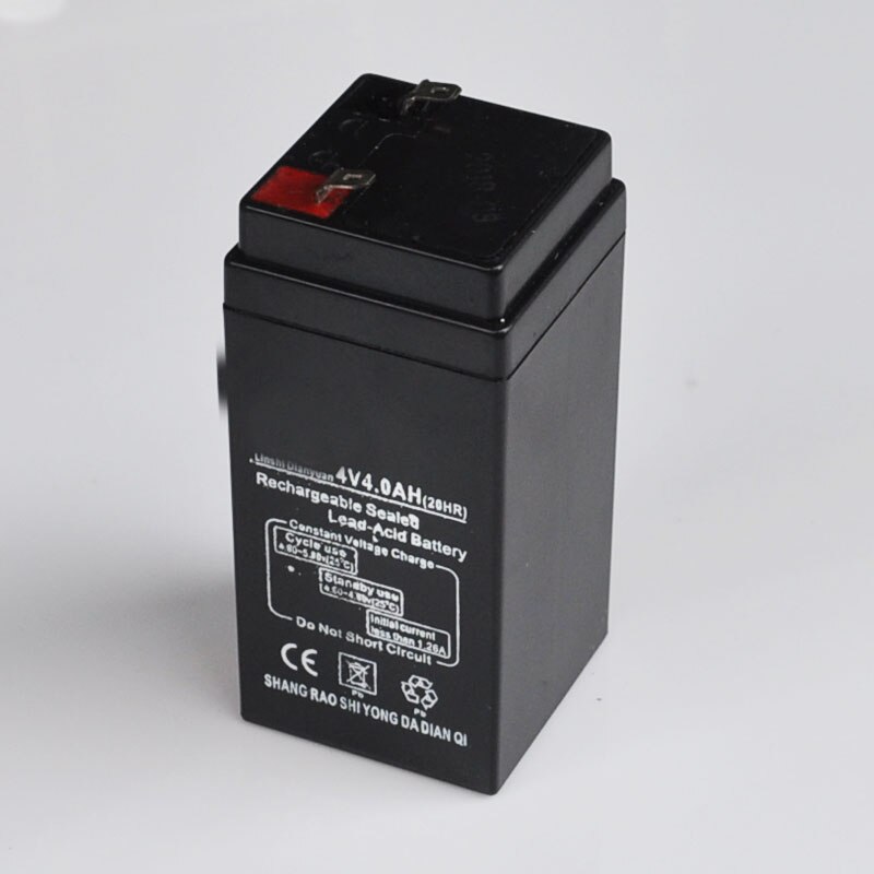 Batterie de stockage rechargeable au plomb 4V 4AH pour ampoule à lumière LED et balance électronique sans entretien