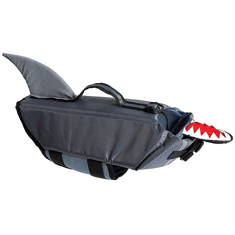 Dog Life Jacket Pet Life Jacket Shark Summer Dog Clothes Duck Cute Dog Life Vest for Medium Large Dogs Swimwear: shark / s