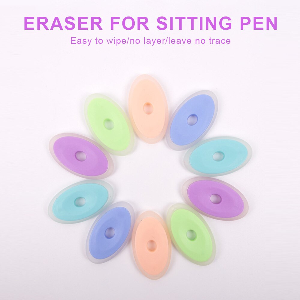 10 pièces effaçable stylo spécial gomme Silicone gomme magique gomme forte genouillère nettoyage stylo gomme pour dessin nettoyage