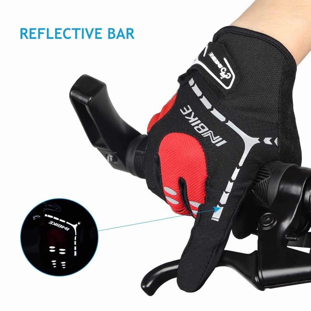INBIKE-guantes para ciclismo de dedos completos, para deportes al aire libre, para ciclismo de montaña o de carretera, para hombre y mujer, 206