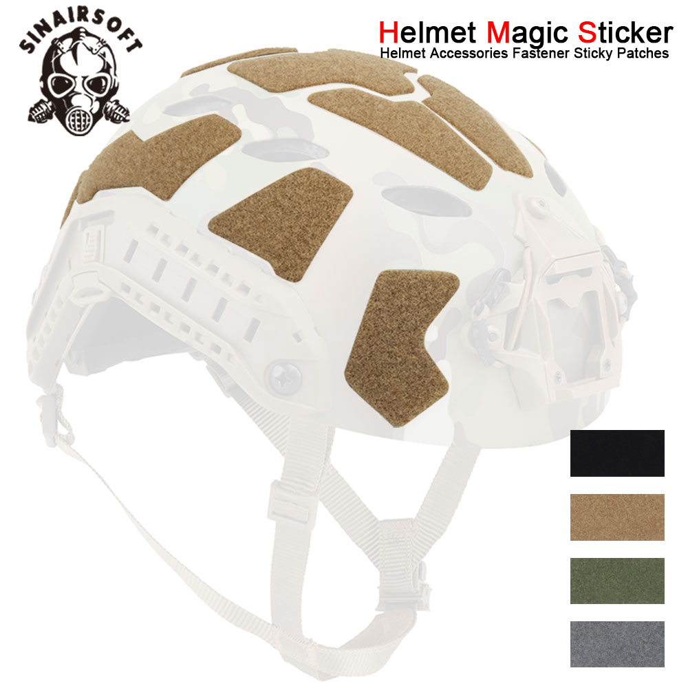 High-Cut Snelle Helm Harige Lijm Magic Stickers Patches Klittenband Set Voor Helm Bewerkt Fastener Sticky Accessoires