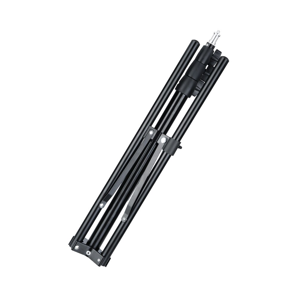 TENWISH 2 Meters 6.5' Reversible Leg Light Stand Compact Portable Tripod for Photographic Studio Ring Lamp Youtuber Tiktok Live