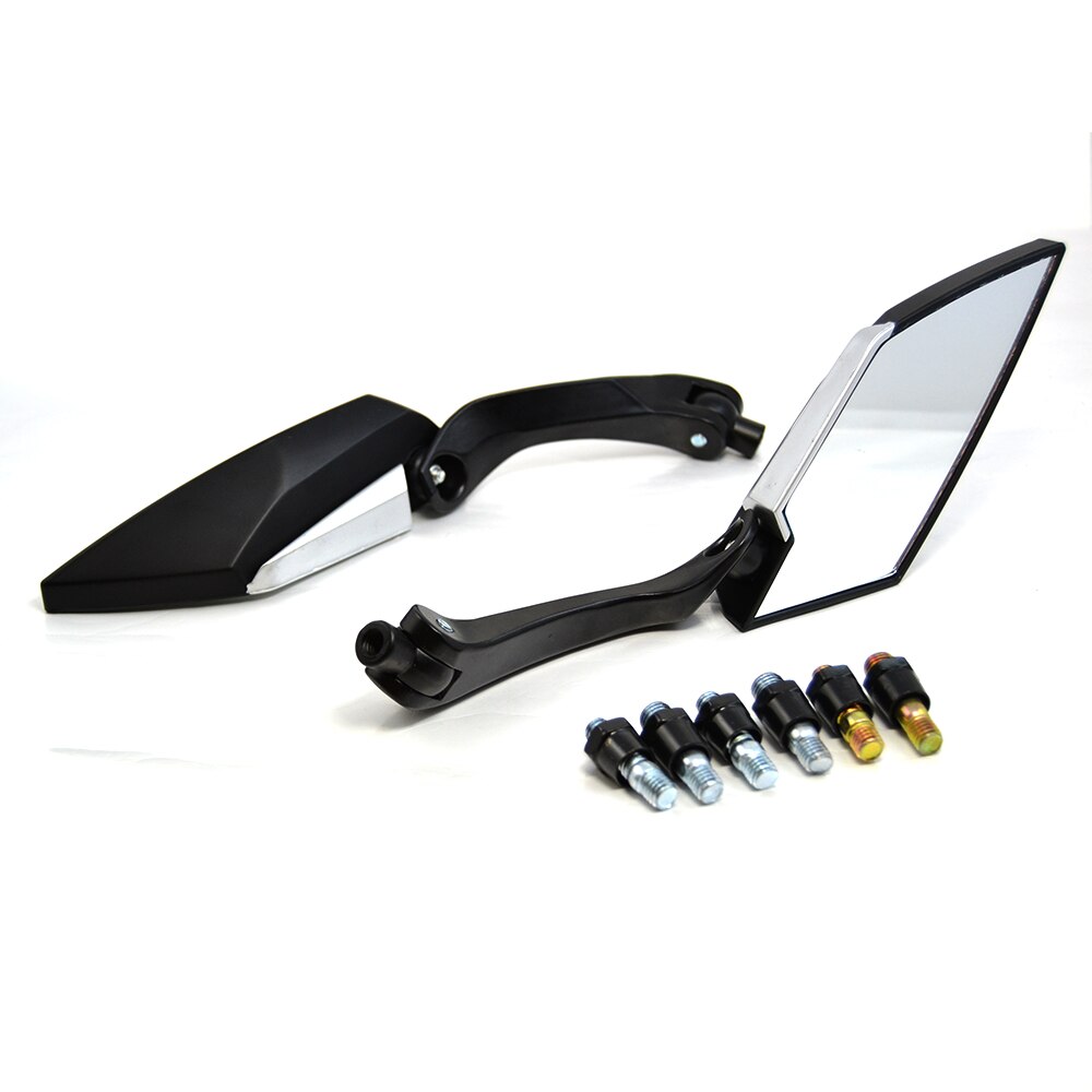 Espejo retrovisor para motocicleta JAER 2X, espejo retrovisor Para Bicicleta electrónica, espejo retrovisor trasero 8mm 10mm para Kawasaki ER6F ER6N Z750 Z1000 Z800 Z900