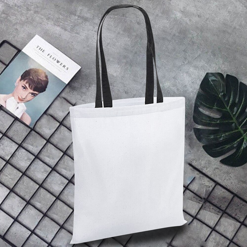 Wilde Ecobag Moeiteloos Canvas Draagtas Japan Patroon Draagbare Vrouwelijke Boodschappentas Dames Schoudertassen: white