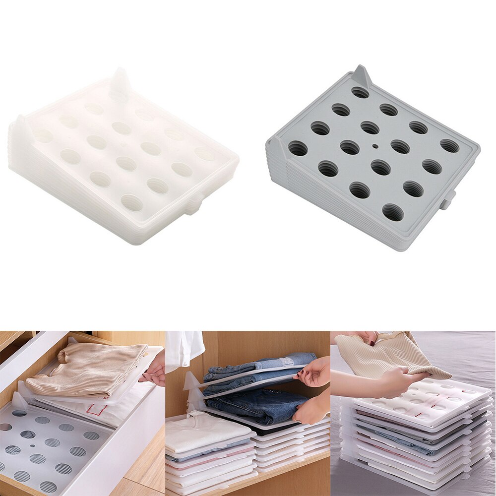 Clothes Folder Laundry Organizer Adult Magic Flip Fold Folding Board T-Shirt transparent