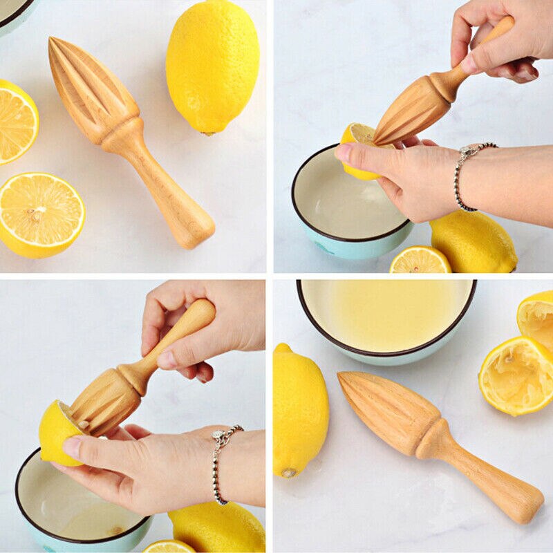 Wooden Handy Manual Juicer Citrus Juicer Orange Lemon Juicer Tool Plastic Squeeze Portable Manual Juicer Kitchen Accessories