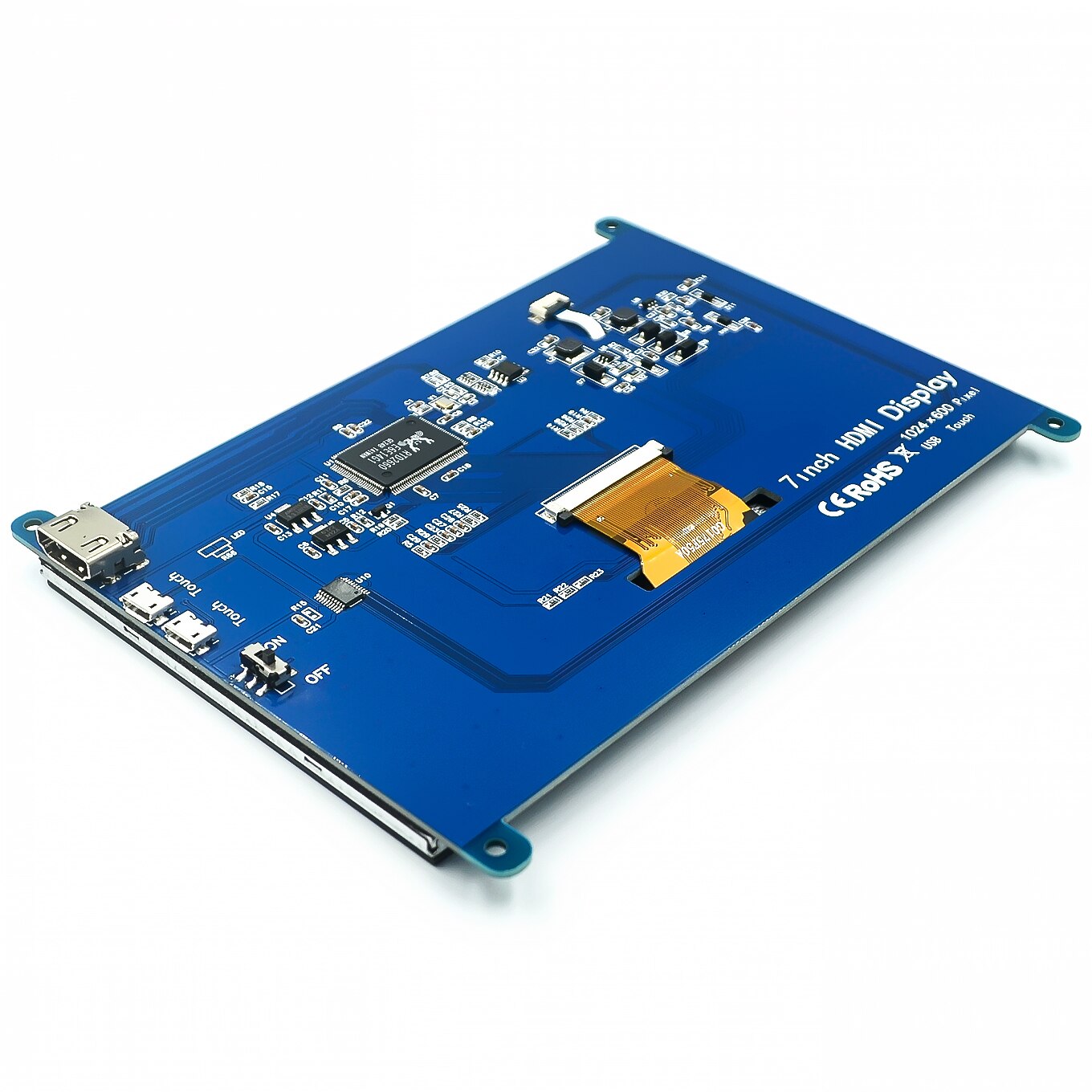 7 inch Raspberry pi touch screen 1024*600 7 inch Capacitive Touch Screen LCD, HDMI interface, supports various systems