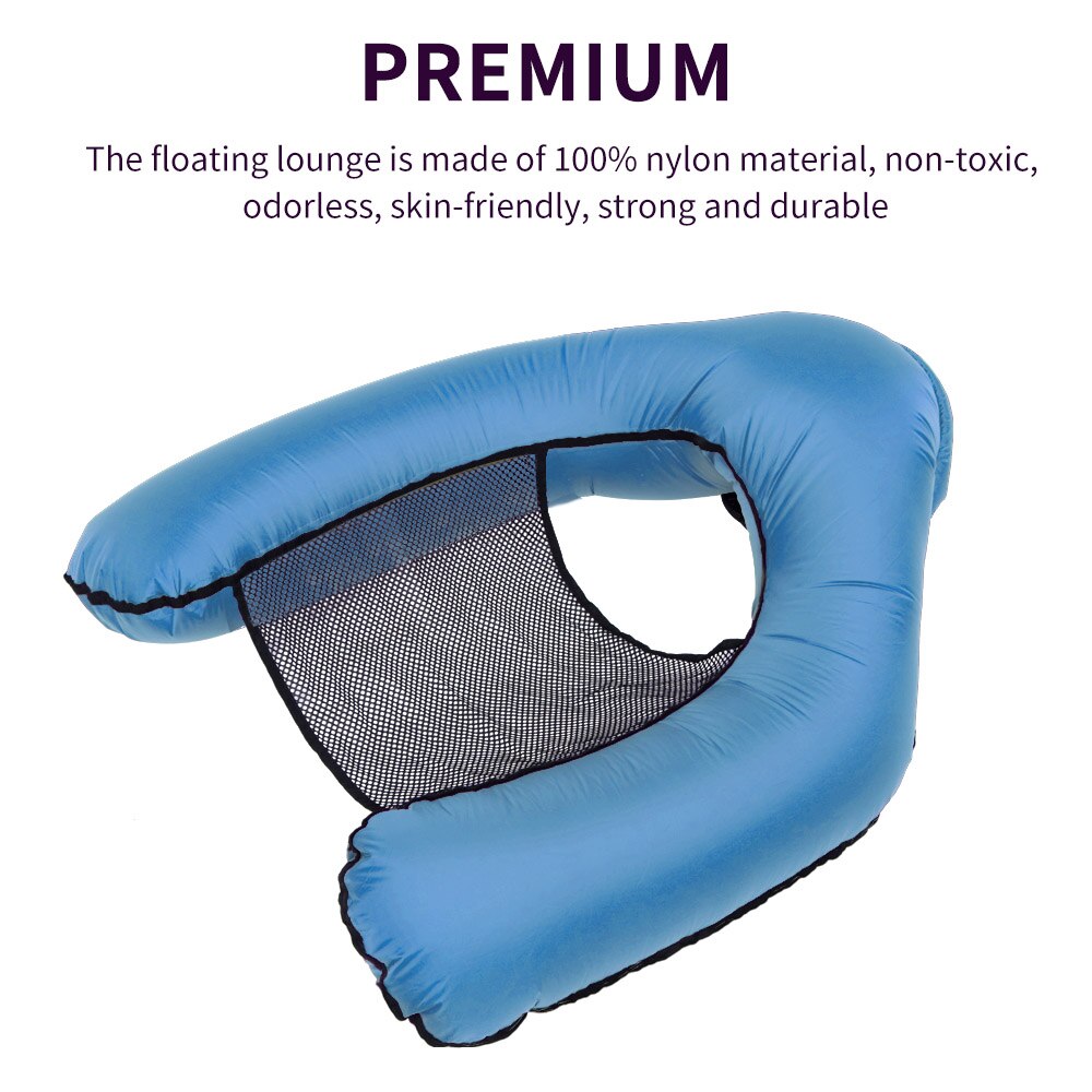 Water Hangmat Fauteuil Opblaasbare Drijvende Zwemmen Matras Zee Zwemmen Ring Zwembad Party Speelgoed Lounge Bed Voor Zomer Zwembad