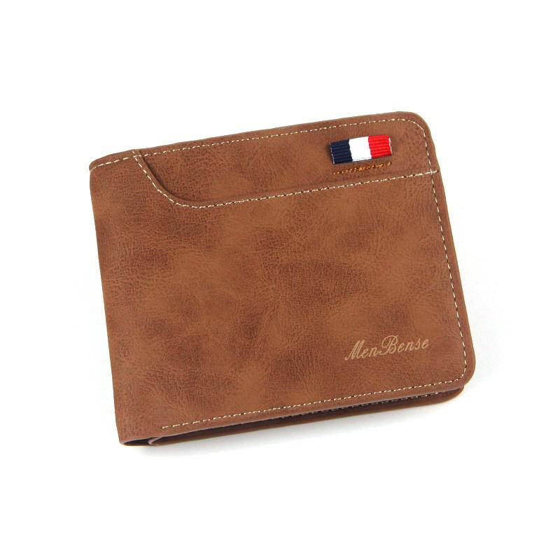 Mannen Korte Portemonnee Lederen Portfel Portefeuilles Portemonnees Pocket Multi-Card Kaarthouder Mannelijke Multifunctionele Carteira Masculina Portemonnee: Coffee