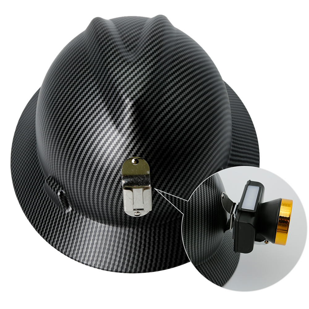 CE Full Brim Safety Helmet Hard Hat Stickers Carbon Fiber Construction Work Cap Lightweight HDPE Railway Protective Hard Hat