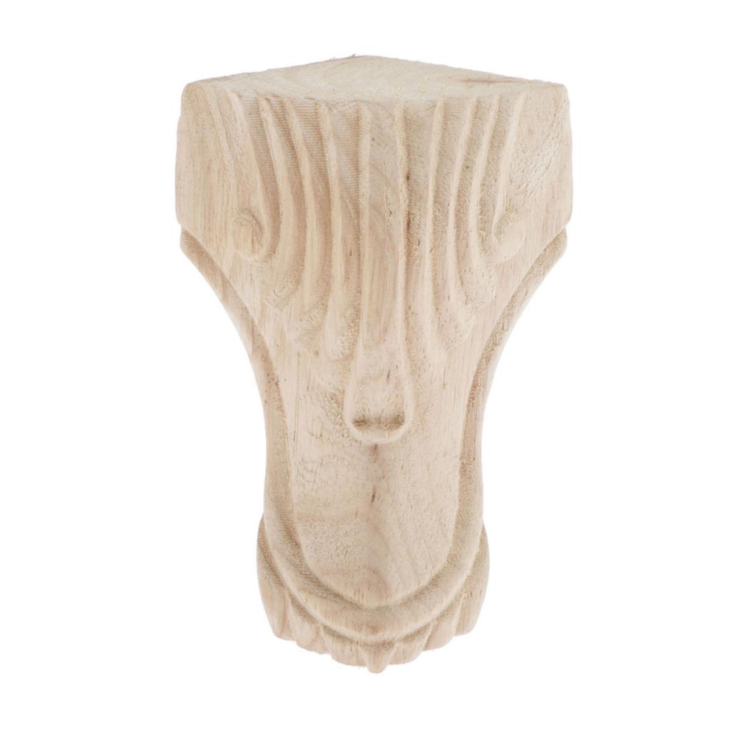 Wooden Furniture Leg Replacement for Cabinet Chair Couch Table Bed Feet: Beige