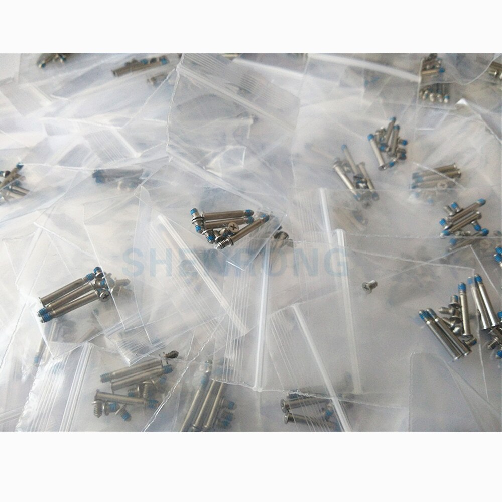 100 Sets A1278 A1286 A1297 tornillos inferiores para Macbook pro 13 "15" "cubierta inferior tornillos