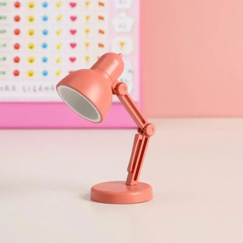 mini ledet nattleseboklys sammenleggbar bordlampe sovesal soverom sengegavl lys hjem dekorasjoner dukkehuslampe: Grønn