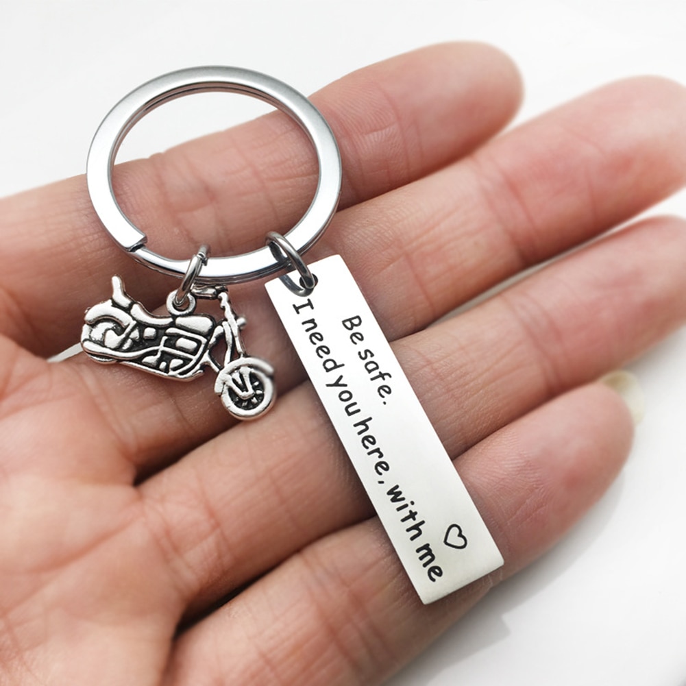 Paar Auto Keychain Nette Männer Frauen Schlüsselanhänger Edelstahl Anhänger Schlüssel Zubehör Liebe Schlüssel Ring Benutzerdefinierte Stick Sicher Schlüssel Kette: 2
