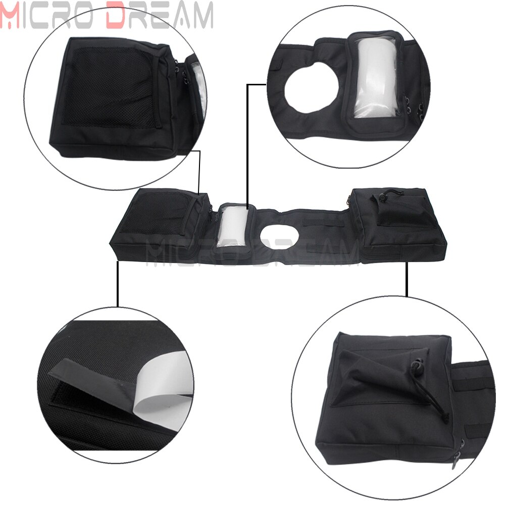 Motorrad ATV Lagerung Tasche Verknüpfungen Rechte Seite Sattel Schwinge Werkzeug Tasche Motorrad 600D Wasserdichte Oxford Tuch Gepäck Sattel
