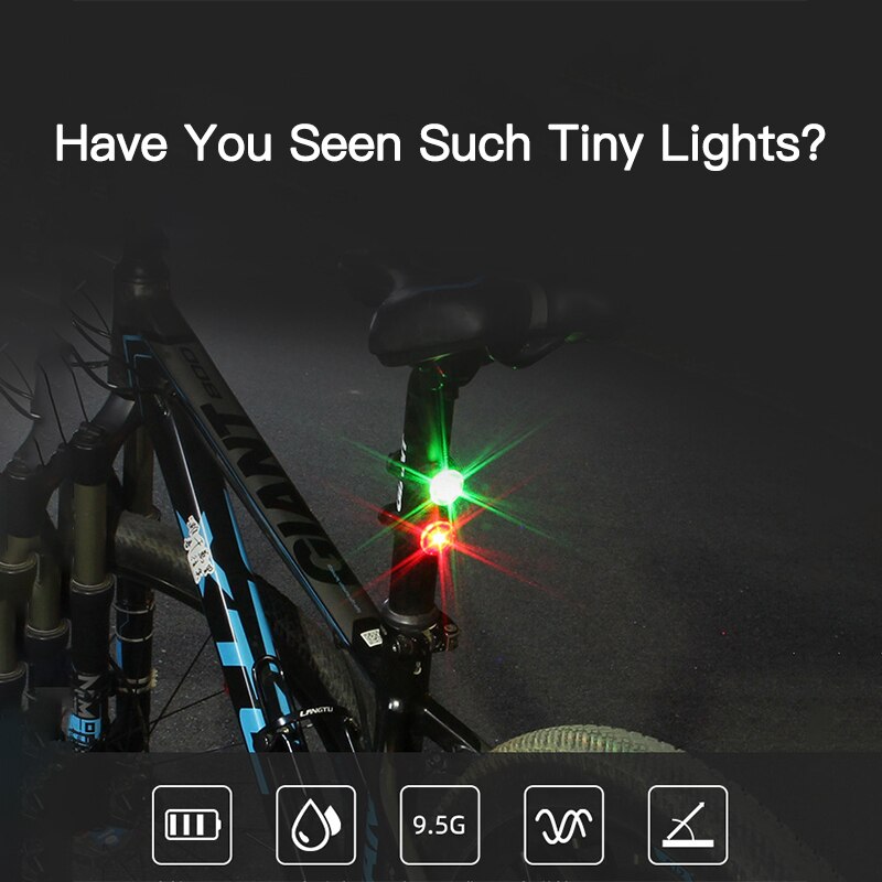 Fahrrad Lichter Fahrrad Rücklicht Led Mountainbike Nacht Reiten Reiten Mini Warnung Licht Roller Ausrüstung Fahrrad Zubehör
