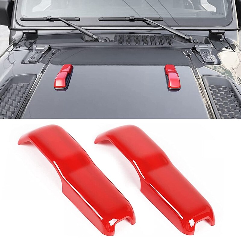 Front Motorkap Scharnier Cover Trim Voor Jeep Wrangler Jl Jlu 2/4 Deur Gladiator Jt