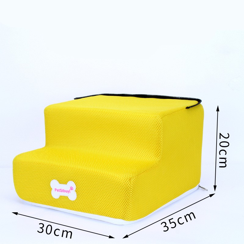 Dog House Dog Stairs Pet 3 Steps Stairs for Small Dog Cat Pet Ramp Ladder Anti-slip Removable Dogs Bed Stairs Pet Supplies