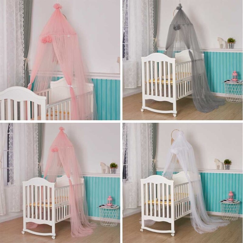 N84E Baby Mesh Garen Bed Luifel Wieg Muggen Netto Gordijn Dome Opknoping Tent Kinderkamer Decor