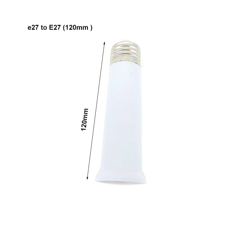 E27 To E27 LED light Lamp bulb Base Socket Screw Extension power Holder Converter Flexible E27-E27 Retardant Adapter V27: Brown
