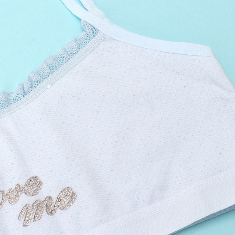 Meisjesondergoed kanten bh's katoenen hemdjes sportbeha top voor tieners trainingsbeha lichtgewicht zacht aanvoelend verkrijgbaar in 5 kleuren