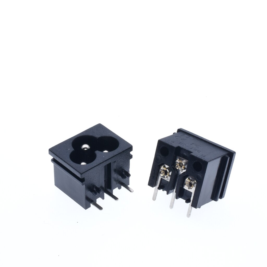 IEC320 C6 3Terminal AC Energie Stecker Einlass Buchse AC 250V 2,5 EIN Schwarz drei kerne von schweißBar draht buchse Energie versorgung