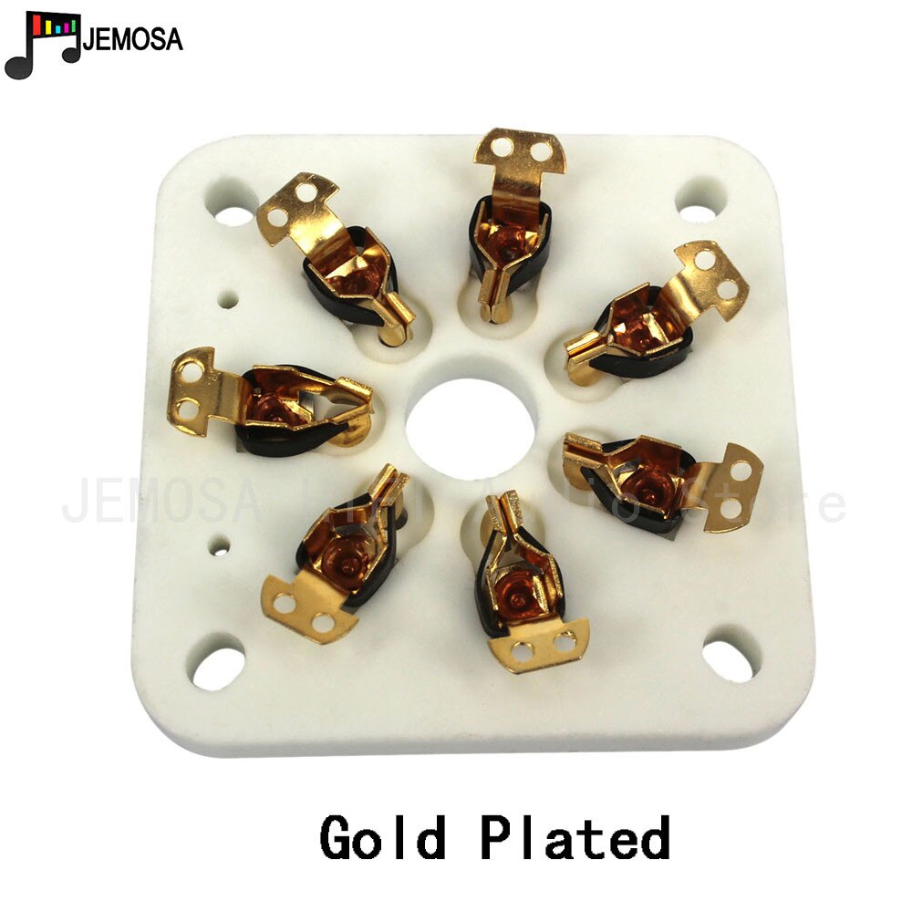 5PCS Ceramic Tube Socket 7Pins Tablet Socket Tube Seat For 6C33 FU19 FU29 FU30 FU32 829B 3C33 Vacuum Tube Amplifer: GZC7-C-G Gold Plated