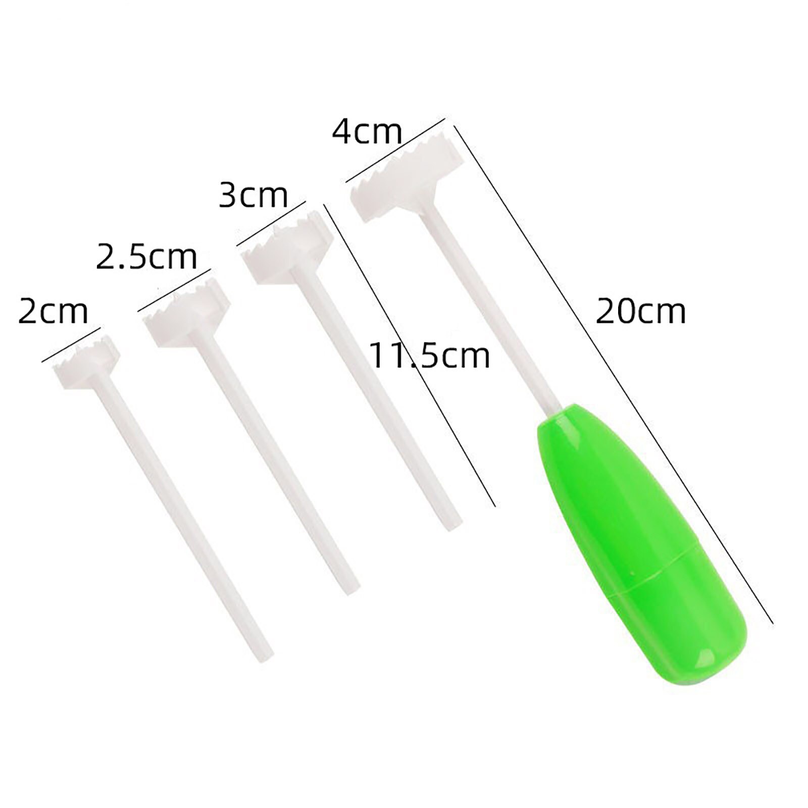 Perceuse à légumes creuse en forme de marteau, 4 pièces, tête remplaçable, coupe-spirale pour légumes, dispositif d'excavation en spirale # T2P