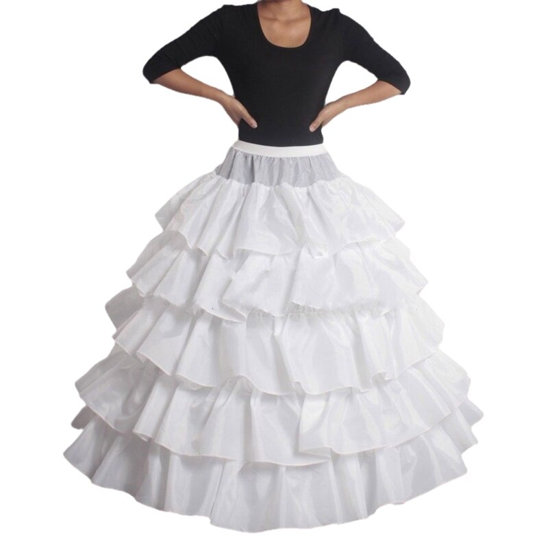 Women Crinoline Petticoat Hoop Skirts White Ball G... – Grandado