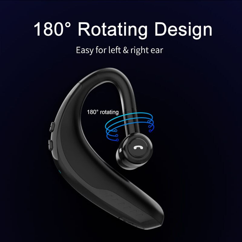 IPUDIS 5.0 Snel Opladen Bluetooth Oortelefoon Haak Draadloze Headset Handenvrij 190mAh met Microfoon