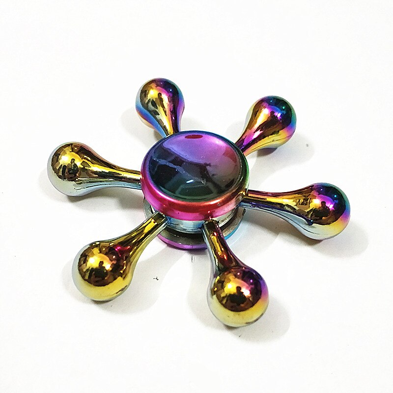 076 Fidget Spinner Metal Rainbow Dragon Hand Finger Spinners Autism ADHD Focus Anxiety Relief Stress