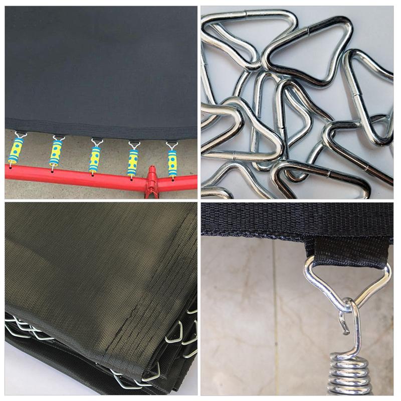 30Pcs Metal Rvs Driehoek Ringen Gesp Loop Ring V-Ringen Bandjes Trampoline Mat Onderdelen Vervanging Reparatie Levert