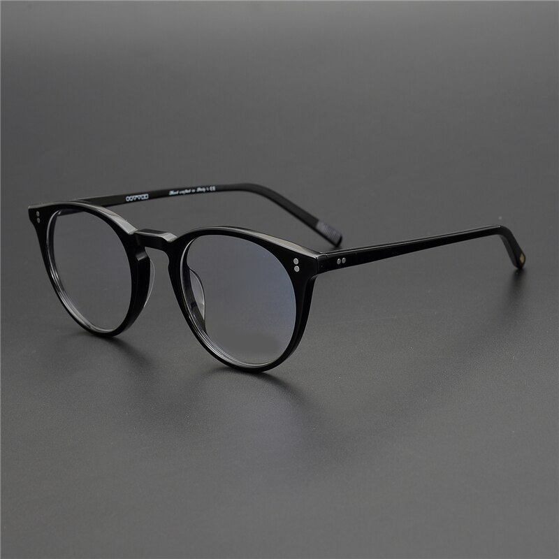 Vintage optiske briller ramme  ov5183 o 'malley briller til kvinder og mænd spetacle briller rammer nærsynethed receptbriller: Sort