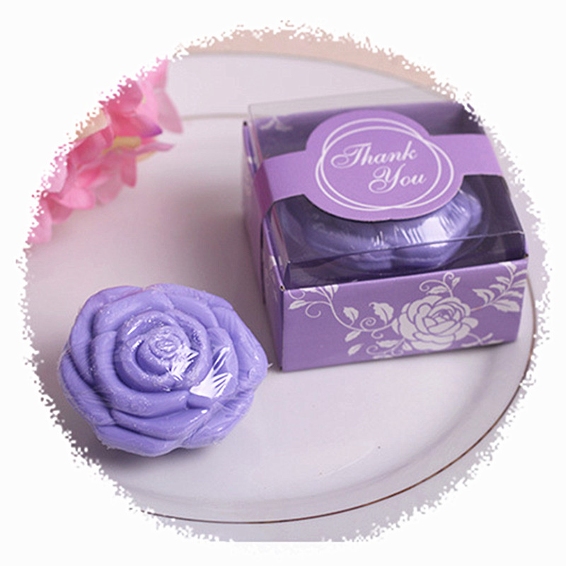 de boda para invitados, jabón Mini Rosa hecho a mano, de apoyo para boda y para fiestas