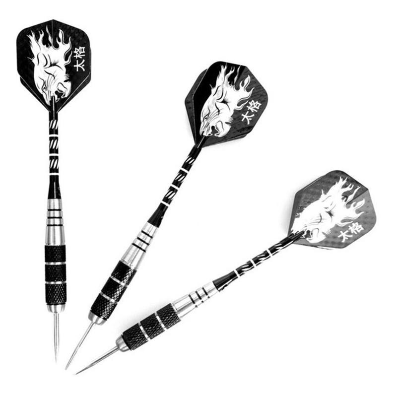 1pcs 22g Tungsten Steel Darts Sports Entertainment Random Body Dart Plated Dart Copper Flight PET Color Rod Nickel Y3T9