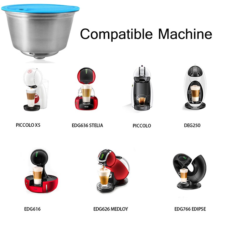 For Dolce Gusto Refillable Coffee Capsule Coffee Reusable Stainless Steel Coffee Machine Accessories