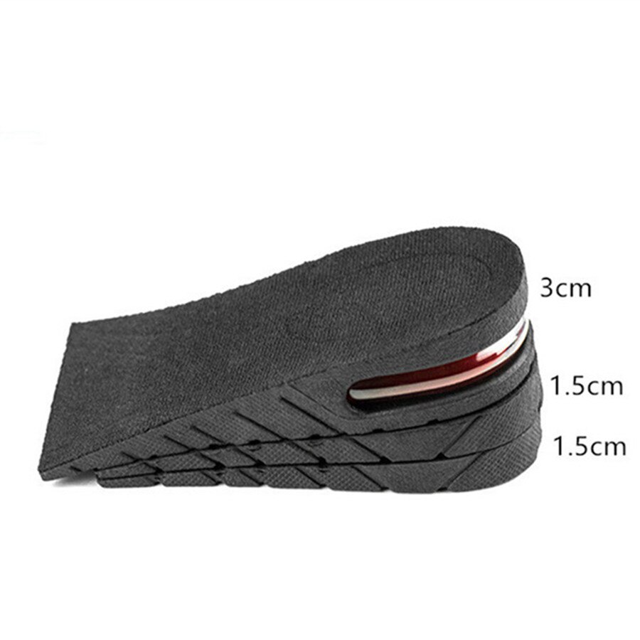 3-9cm höjdökning innersula kudde höjd lyft justerbar skärning sko häl insats högre stöd absorberande fotkudde: 6 cm halvkuddar