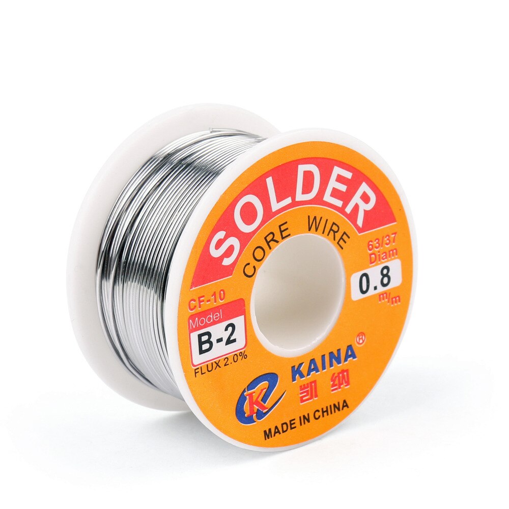 Areyourshop de 0.8mm 100g 63/37 étain plomb colophane noyau soudure fil de soudage Flux 2% bobine de soudage
