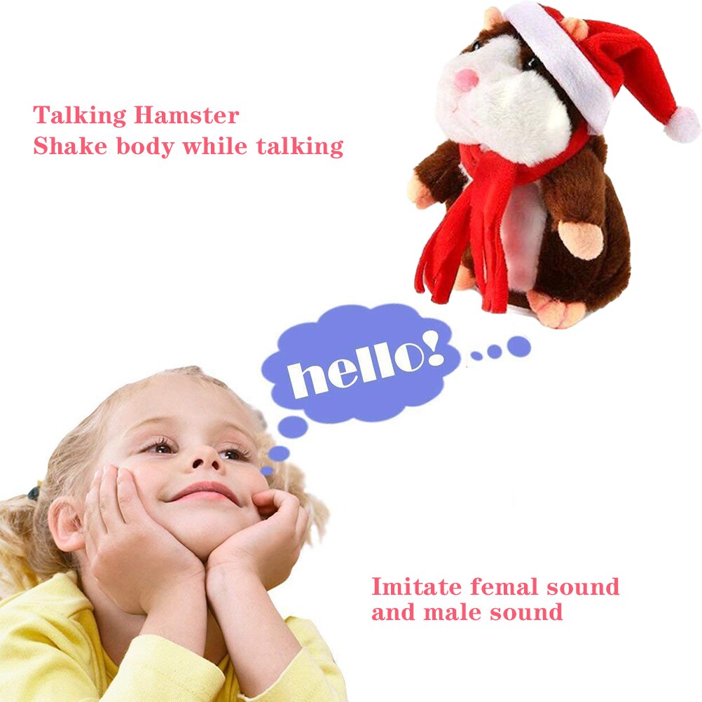 Grappig Praten Huisdier Hamster Elektronische Pluche Speelgoed Geluidsopname Educatief Speelgoed Voor Kinderen