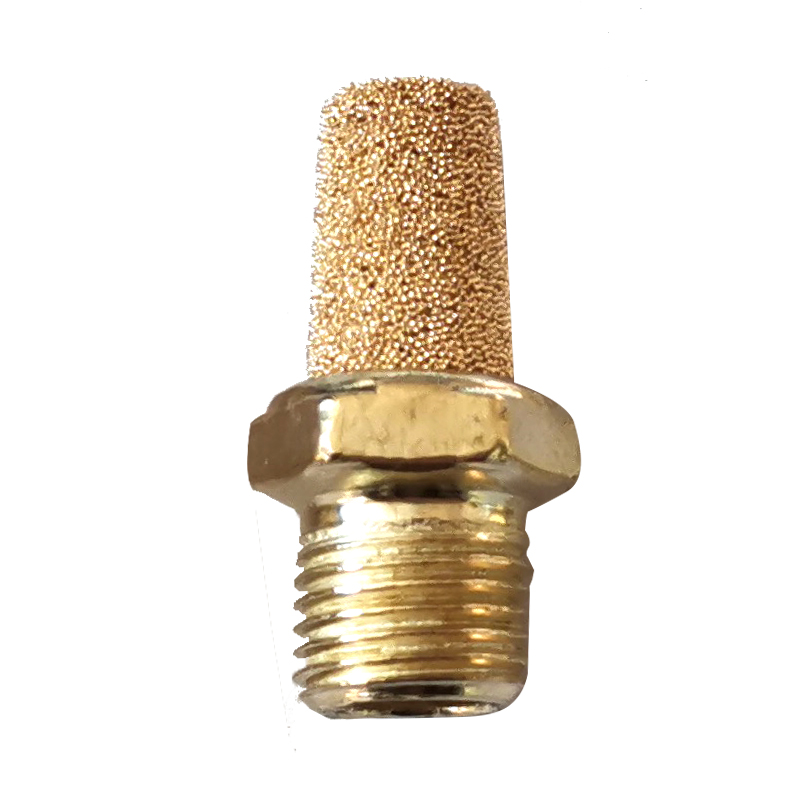 Silenciador de válvula neumática de cinco vías para cambiador de neumáticos de coche, interruptor de cuentas de pie, interruptor de pádel, silenciador, piezas de montaje: Naranja