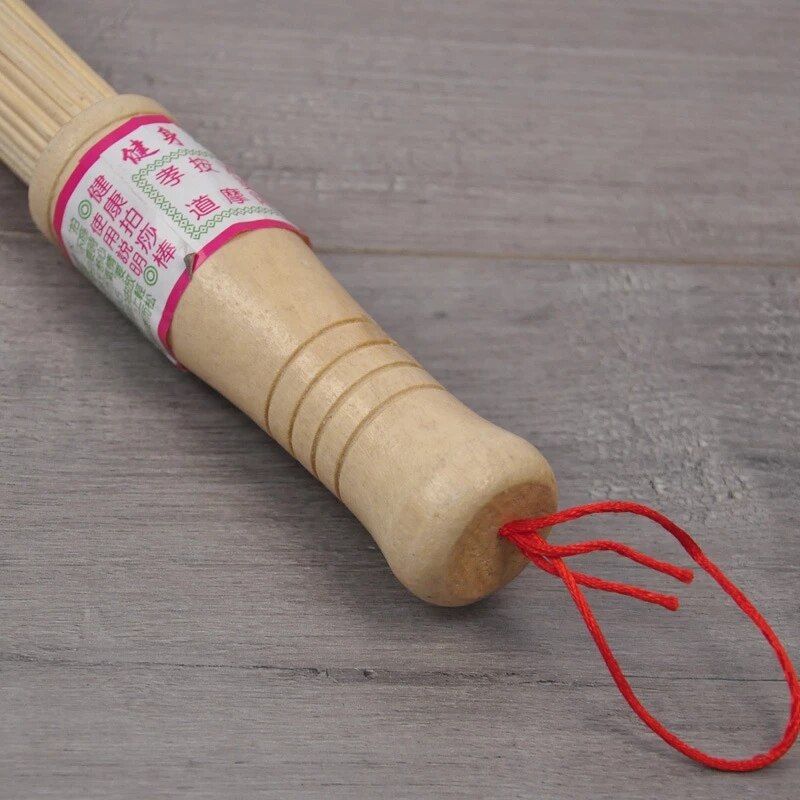 1Pc Natuurlijke Bamboe Pat Fitness Sticks Massage Ontspanning Masseur Hamer Stok Sticks Fitness Pat Milieu Houten Handvat